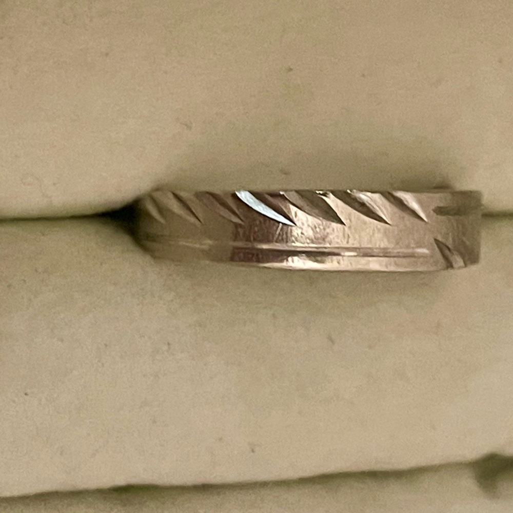 VINTAGE  1970’s WEDDING BAND EVER-WED COLLECTION SERIES 14k WHITE GOLD MEN 10.5